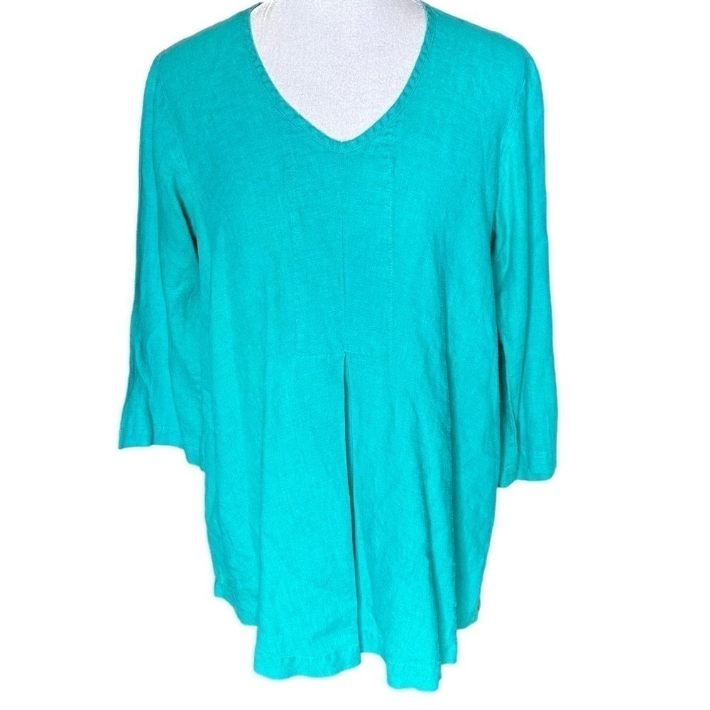Flax Linen Tunic Top. Size P